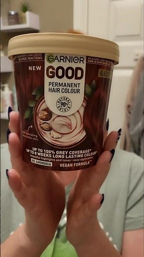 DYING MY HAIR BURGUNDY 😍❤️ #garnier #garniergood #redhair #hairtransformation