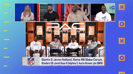 Jevon Holland, Blake Corum, Jamel Dean, Aaron Brewer join 'GMFB' from Pro Athlete Community Accelerate