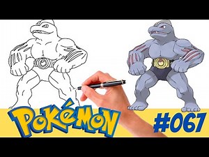 Cómo dibujar MACHOKE POKEMON #067 | FÁCIL | Generación 1