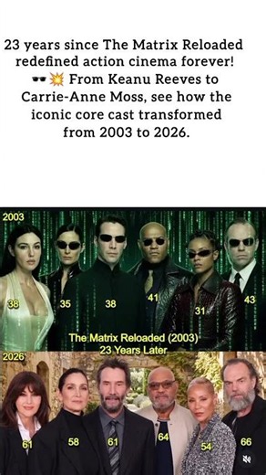 You Won’t Believe The Matrix Cast 23 Years Later #trending #trendingnow #viral #celebritynews