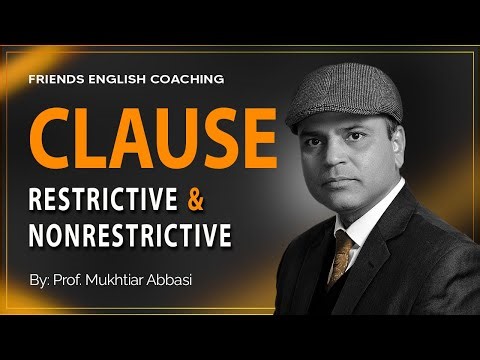 RESTRICTIVE & NON-RESTRICTIVE CLAUSE #grammar #kindsofclause #sentenceanditsparts