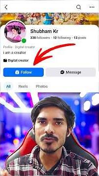 facebook profile me follow ka option kaise laye | facebook profile me add friend ki jagah follow #fb