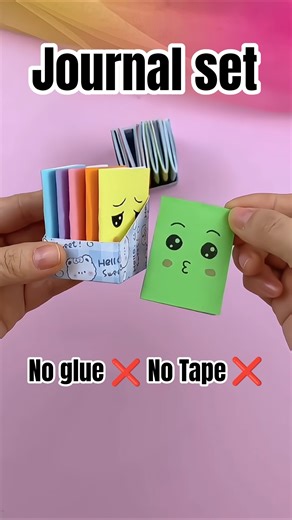 No Glue no tape ❌ Mini Diary #diy #artandcraft #diarydiy #journal