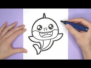 PINKFONG DRAWING - How to draw a cute Baby shark