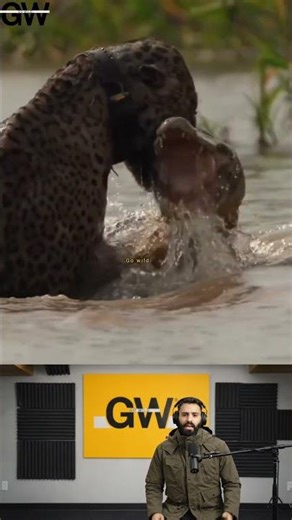 🐆🐊 Leopard vs Crocodile! Ultimate Hunting Battle 😱🔥 #Wildlife #AnimalDiscovery #ViralShorts