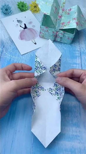 Mini Picnic Basket from Paper 🧺 Easy DIY #Shorts