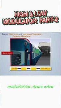 High level and Low level Transistor Collector Modulator In English #transistor #TheBTEducator