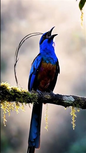 Blue Bird-of-Paradise, Nature’s Hidden Sapphire calling loudly