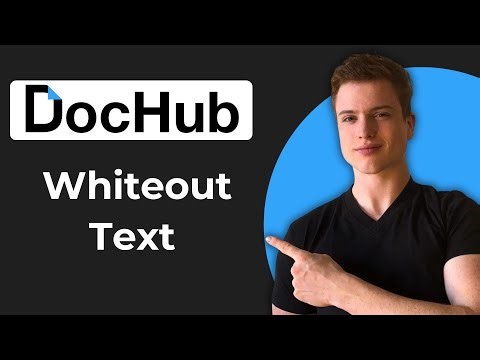 How To Whiteout Text In DocHub (Working 2026)