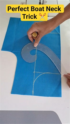 Simple Boat Neck Blouse Design Idea | Perfect Shape Trick | #blouse #blousedesign #fashion #shorts