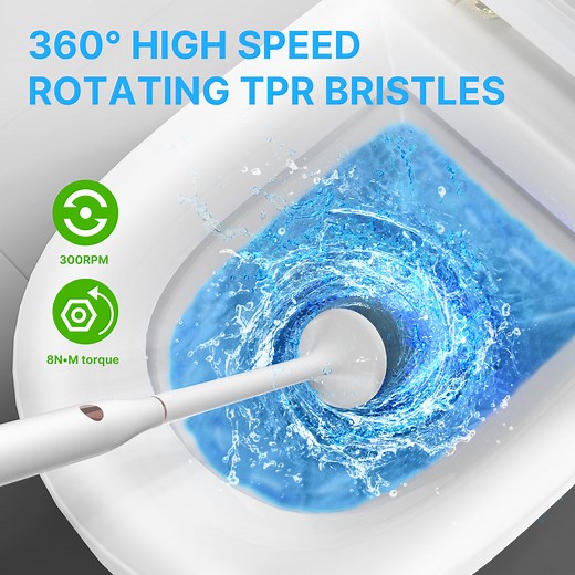 Goodpapa Smart UV Toilet Brush , Electric Self Cleaning Brush, Self-Sanitizing ,Rechargable Intelligent House Cleaner
