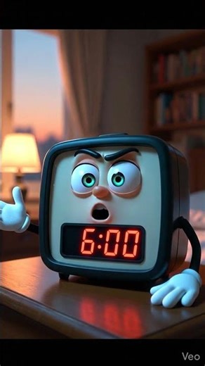 "POV: Your clock is judging you. 🕰️ #TalkingClock#ObjectShow#ComedySkit