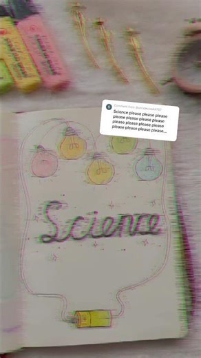 ✨Easy DIY Front page Design ~ SCIENCE🪫 ~ School Project #shorts #art #frontpage #joinwithiba #diy