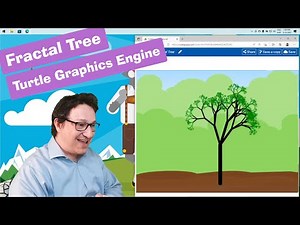 Fractal Tree w/ Turtle Graphics in JavaScript | p5.js in codeguppy