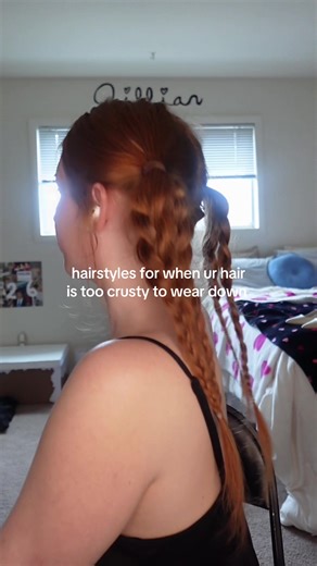 i can't tell if it looks stupid lol #hair #hairstyles #pigtails #hairtok #hairtutorial