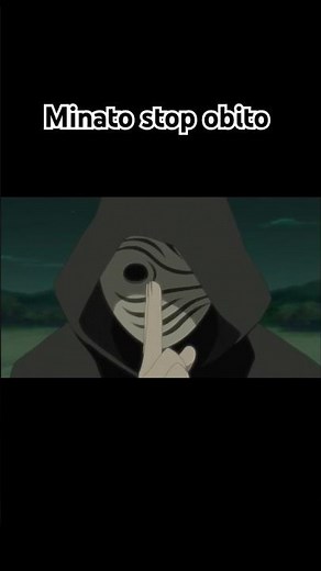 Obito attack hidden leaf village but Minato stoped it 🥹#narutoshippuden #minato