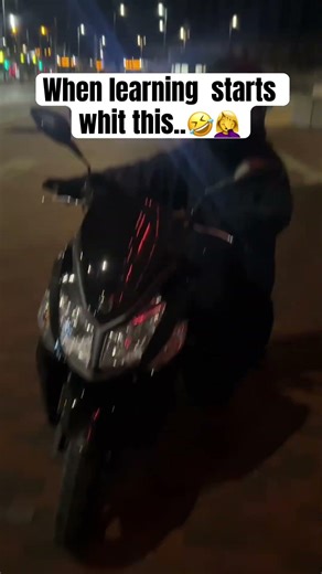 When learning how to ride this is the start😭 #bike #rider #motorcycle #girl