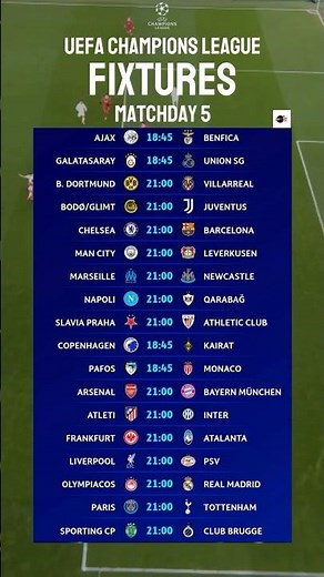 UCL MATCHDAY 5 IS HERE! 😱 #ucl #uefachampionsleague #championsleague