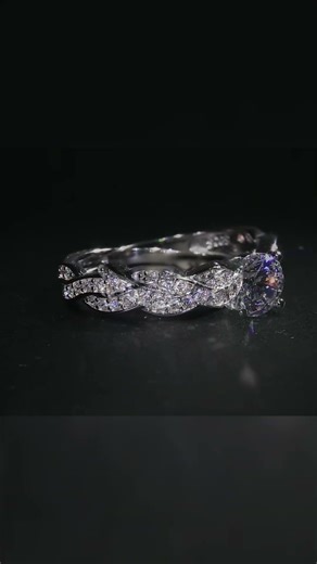 Timeless Sparkle: JewelryPalace 925 Sterling Silver Bridal Ring Set