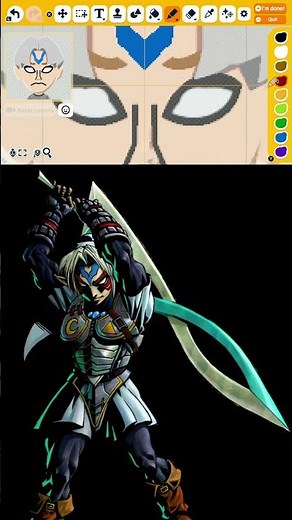How to make Fierce Deity Link from The Legend of Zelda: Majora's Mask #fiercedeitylink #zelda