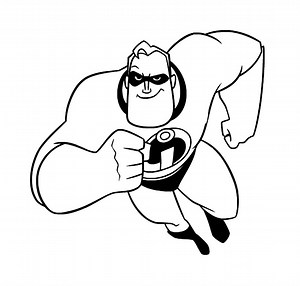 The Incredibles coloring page for kids