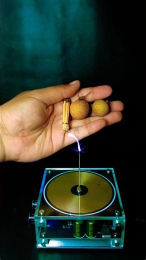 Tesla Coil Testing 🔥⚡ #experiment #teslacoil #shorts