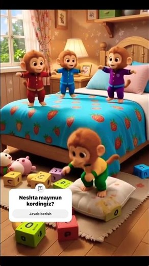 Cute puppet cartoon story for kids, colorful, happy, simple animation, playful scene