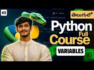 Python Full Course in Telugu | Variables in Python