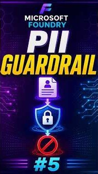Microsoft Foundry Guardrail #5: Sensitive Data Leakage in 60 Seconds | AI-901 & AI-103