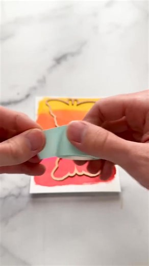 A super easy DIY greeting card! Here, I created my own metallic cardstock using Lunar Paste.😍✨ #asmr #asmrsounds #handmade #art #DIY #crafts #crafting #cardmaking #stamping | Simon Hurley