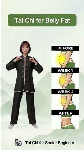 This Tai Chi Works Your Belly Fat Away #taichiworkout #transformation #fitness