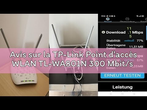 Avis sur la TP-Link Point d'accès WLAN TL-WA801N 300 Mbit/s sur 2,4 GHz (Client, Bridget, répéteur U