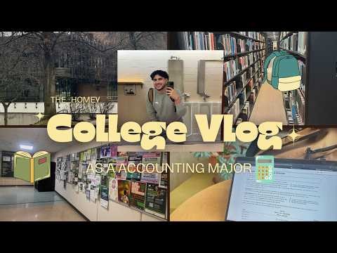 Day in the life as a college student majoring in Accounting