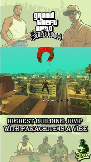 "Jumping 🪂 from top of the building in Los Santos"