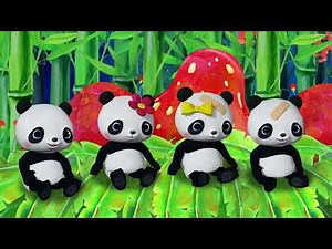 Five Little Pandas Jumping on the Bed | CoComelon Nursery Rhymes & Kids Songs ‪@TeemoKidsTv‬