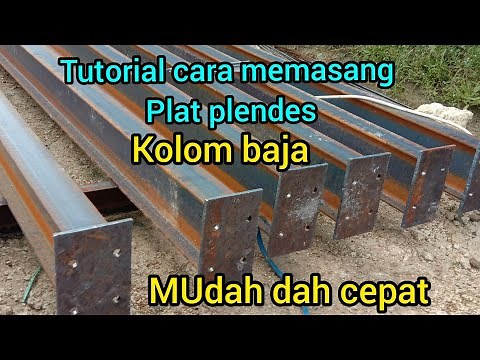 tutorial on how to install a plendes or base plate for a steel construction column