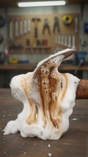 How to Remove Rust Fast (Satisfying Metal Restoration) #shorts