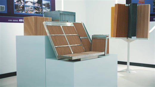 High Efficiency Evaporative Cooling Pad Wet Film Evaporative Filter Humidifying Media Fiberglass Pad