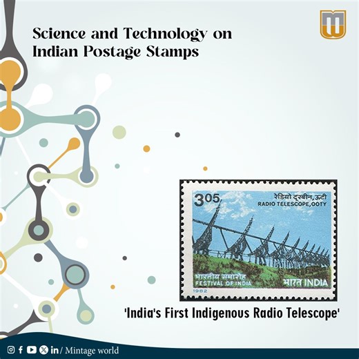 Mintage World on Instagram: "The #Ooty Radio #telescope (ORT), located in Muthorai near Ooty, #TamilNadu, stands as one of the largest telescopes globally. It operates under the auspices of the National Centre for Radio Astrophysics (NCRA) of the Tata Institute of Fundamental Research (TIFR). The ORT has positioned #India prominently on the global radio #astronomy map and has emerged as a significant center for radio astronomical #research. The conception, design, fabrication, and resources for
