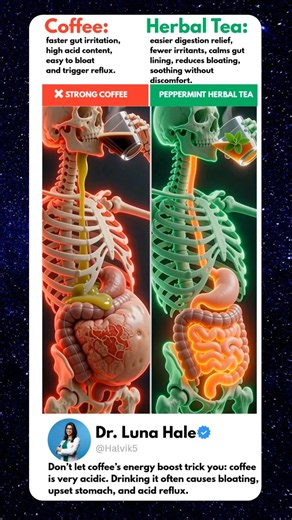 Coffee VS Herbal Tea ☕ Shocking 3D Gut Test!
