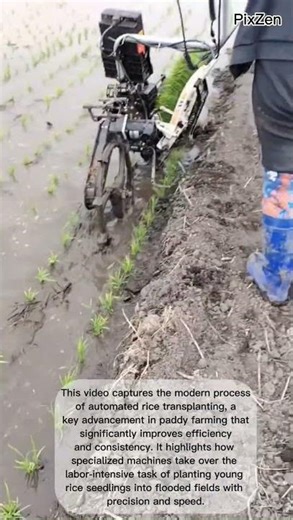 Modernizing Paddy Farming: Automated Rice Transplanting in Action