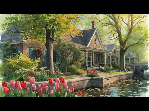 Relaxing with Soundscapes | Spring Morning Along the Canal