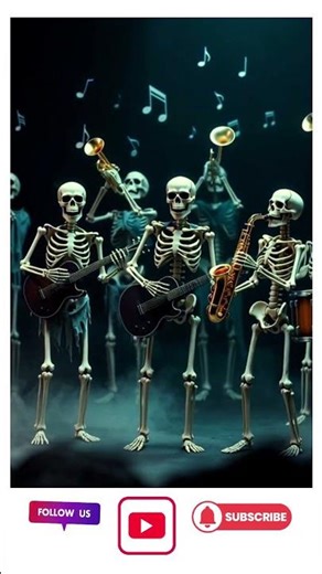 Skeleton Band Live! 💀🎶 | 3D Animated AI Short