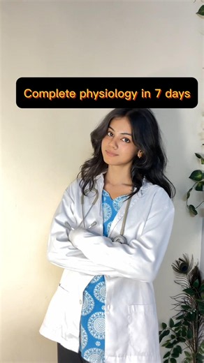 Complete Physiology in 7 Days 🔥 | Day Wise Study Plan for BPT, MBBS & Nursing Students