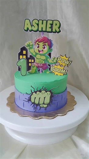 Hulk 💥💥💥💥💥💥 Mini torta de Hulk 👊 💚 Rellena de chocolate 💚 Ponque Marmoleado 💚 Cubierta con Chantilly Comunícate vía WhatsApp para pedidos o presupuesto 04126055311 #tortadehulk #minitorta #tortasencaracas #caracas #tortasinfantiles