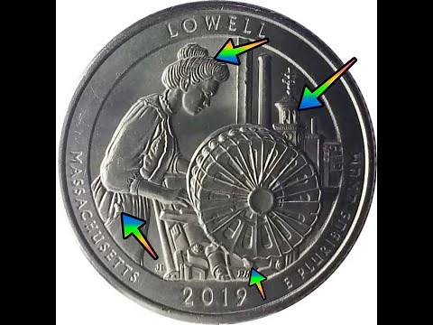 2019 Lowell Massachusetts Quarter Error