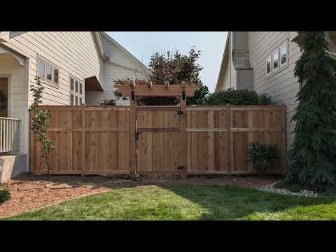 Fence Upgrade Transformation | Picture Frame Design + Pergola Gate
