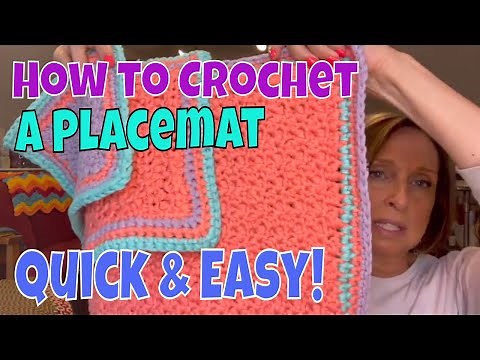 How to Crochet a Quick and Easy Placemat - Great for Beginners