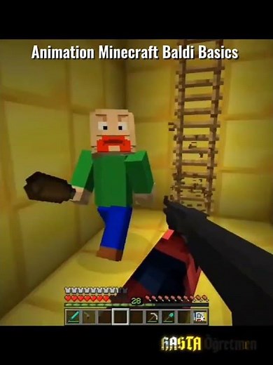 Animation Minecraft Baldi Basics edit #keşfet #funny Part 8