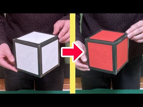 色が変わるキューブ 【マジック種明かし】 Color Changing Cube Magic Trick with Tutorial.